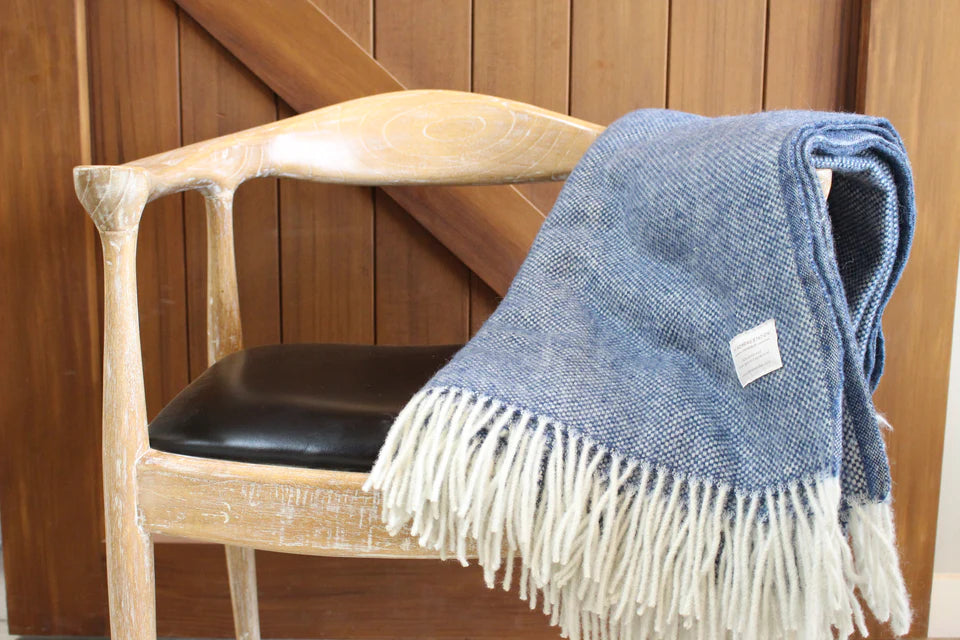 Blue Basket Weave