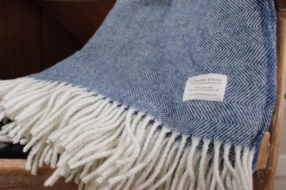 Mt Somers Station Lambs Wool Blanket
