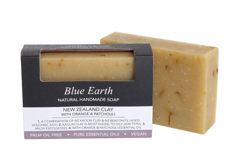 Blue Earth Soap - New Zealand Clay with Orange & Patchouli