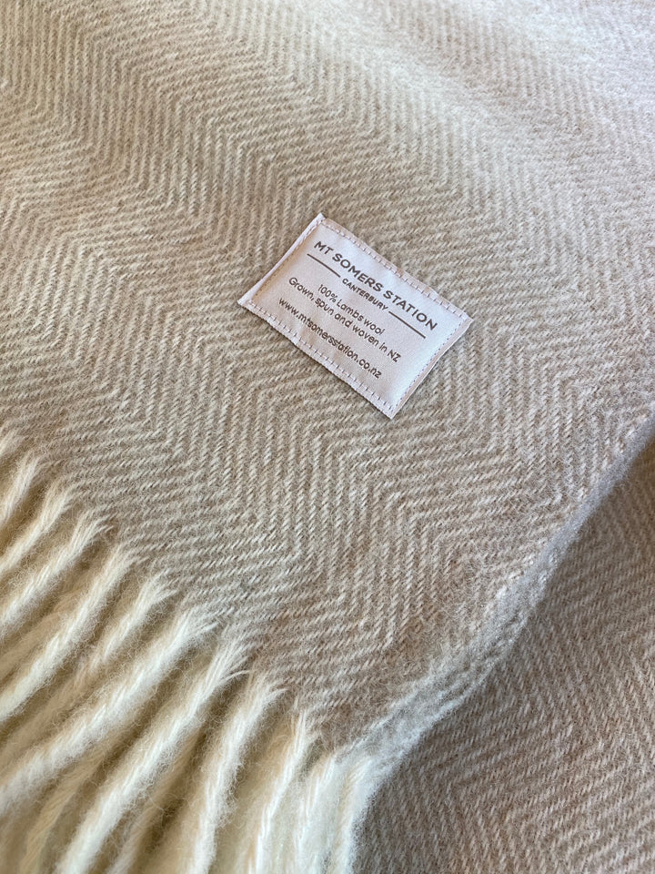 Mt Somers Station Lambs Wool Blanket