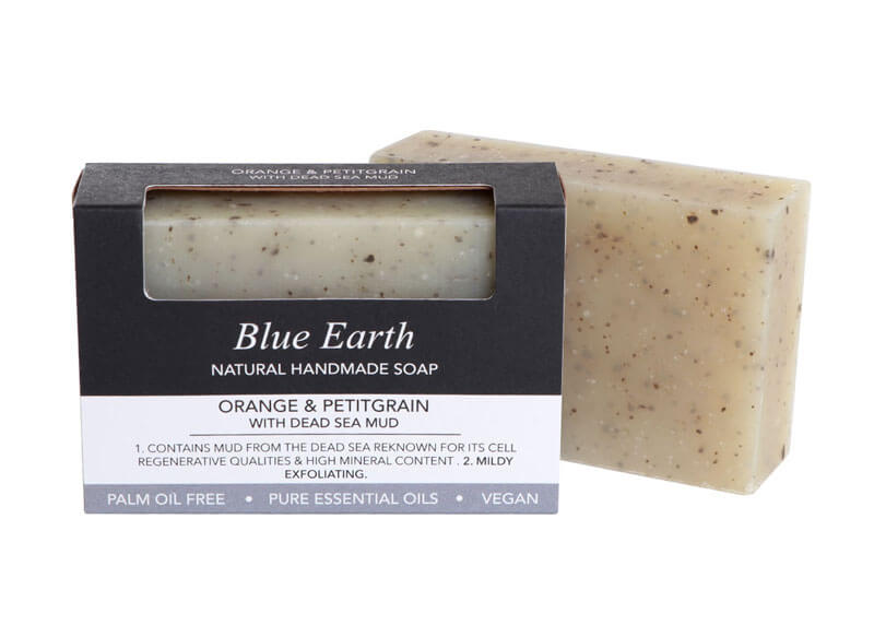 Blue Earth Soap - Orange & Petitgrain with Dead Sea Mud